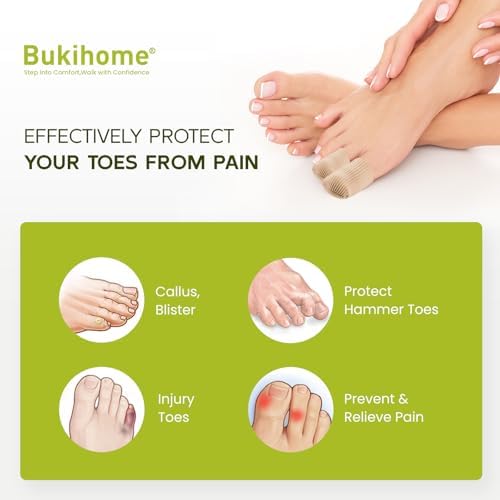 Different sizes of Bukihome toe protectors for big and small toes