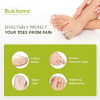 Different sizes of Bukihome toe protectors for big and small toes