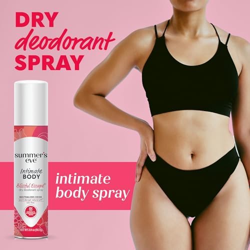 Talc-free feminine refreshing spray for sensitive skin pH balanced