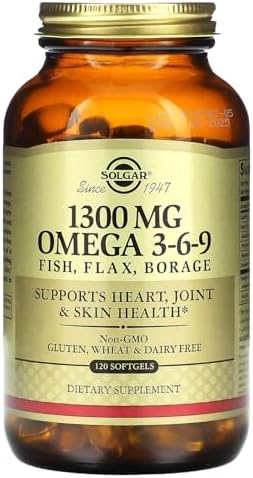 Solgar fish flax and borage oil softgel capsules
