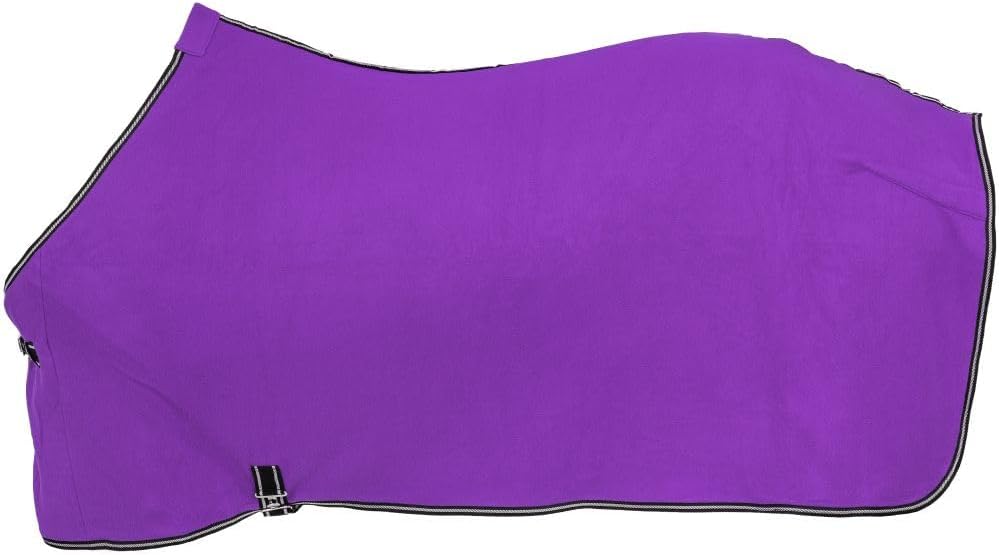 Tough 1 Soft Fleece horse cooler highlighting the moisture wicking fleece material texture