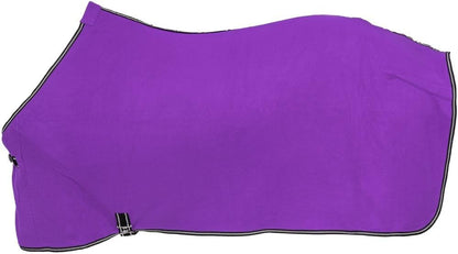 Tough 1 Soft Fleece horse cooler highlighting the moisture wicking fleece material texture