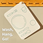 Detailed shot of the integrated hanging hole on the APLAINR silicone toddler mat for storage.
