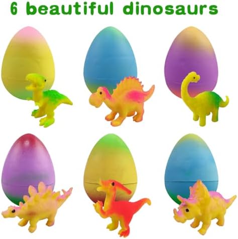 Yaxuan dinosaur surprise eggs submerged in a clear glass bowl filled with water showing the cracking shell phase.