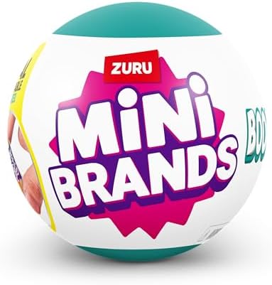 ZURU mystery capsule peeled open revealing the individual surprise compartments filled with miniature book brands