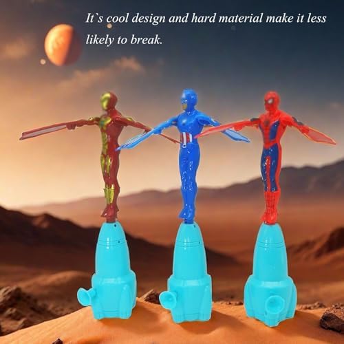 Multicolor superhero launcher toys pack of 3 ideal for birthday gifts