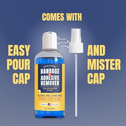 Berkland pain-free bandage remover for sensitive skin application.