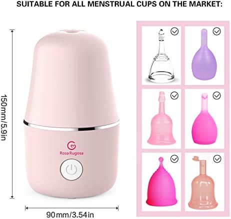 Top view of the anti-scalding double-walled menstrual cup sterilization device.