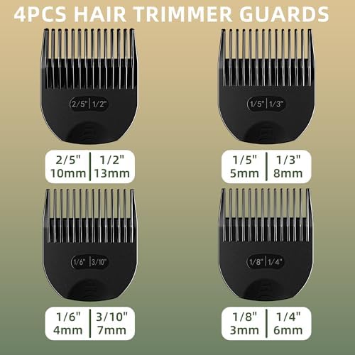 GROOMCUT durable composite plastic trimmer attachments highlighting the eight cutting lengths
