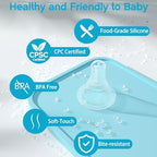 Dr. Brown's slow flow level 1 narrow silicone nipple four pack packaging showcasing anti colic design features
