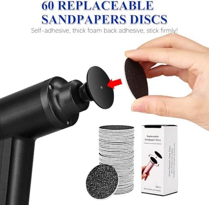 Plug in electric foot grinder for thick calluses and dry skin