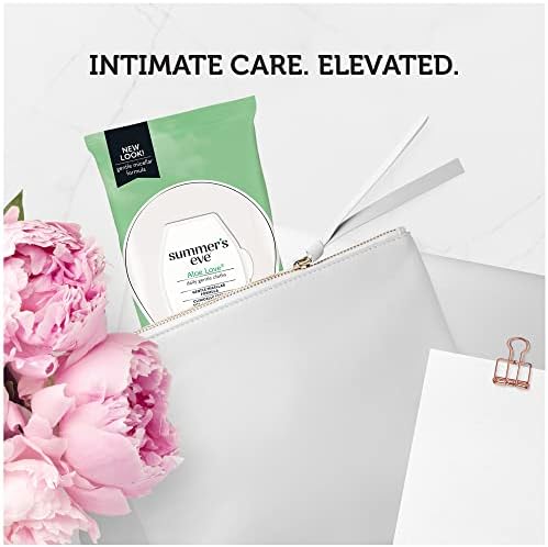Authentic USA imported Summer's Eve pH balanced intimate wipes for women.