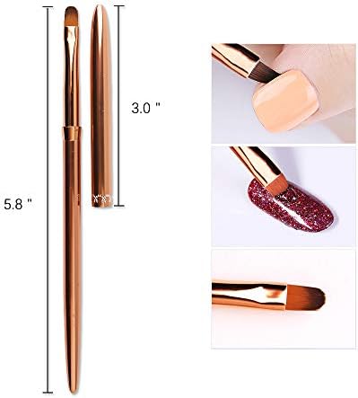 Close up of Silpecwee professional nylon nail art brush tip