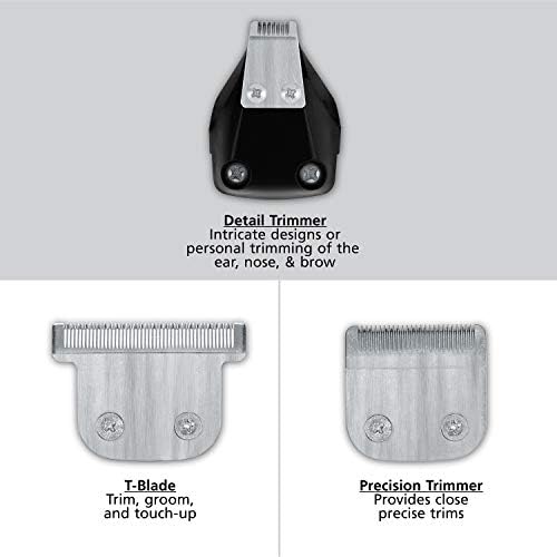 Close up of Wahl PowerPro stainless steel trimmer blades