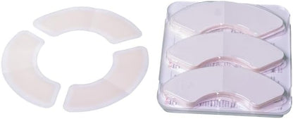 Three piece configuration ostomy barrier tape showing flexible application design