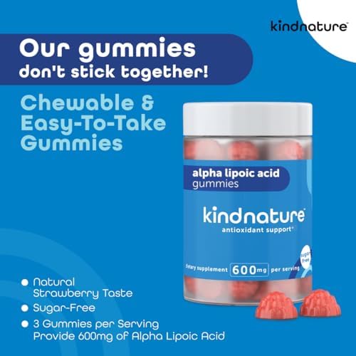 Hand holding Kindnature ALA neuropathy support gummies