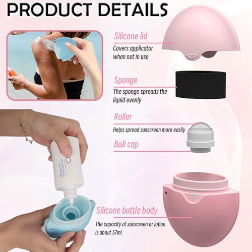 Refillable sunscreen lotion applicator for family travel use