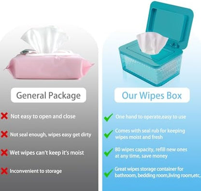 Open Whiidoom wipes dispenser demonstrating easy one-handed access