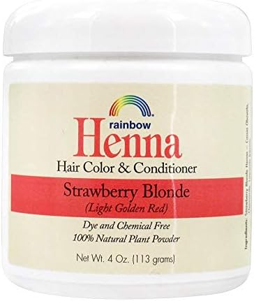Organic Persian Strawberry Henna powder jar packaging
