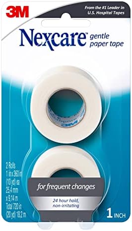 Nexcare sensitive skin medical tape roll showcasing breathable paper texture