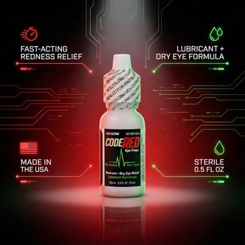 USA imported Code Red eye moisturizer for clear eyes