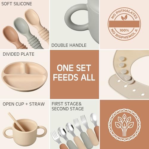 Yinder BPA free silicone feeding supplies for toddlers