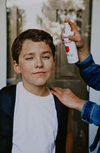 USA imported Ladibugs hair spray for preventing head lice infestations.