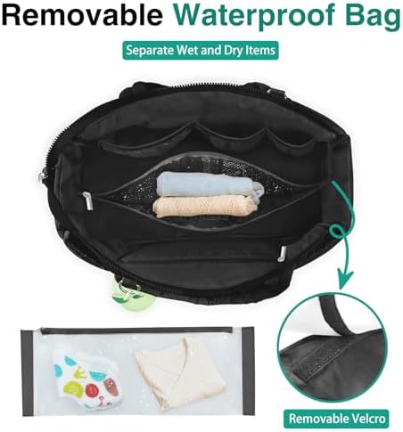 Kubya lightweight mommy bag showing side pocket detail