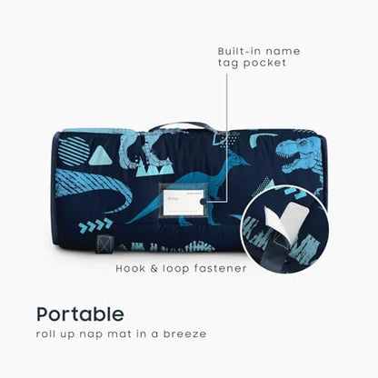 Wake In Cloud preschool bedding set showcasing the soft minky dot fleece blanket interior