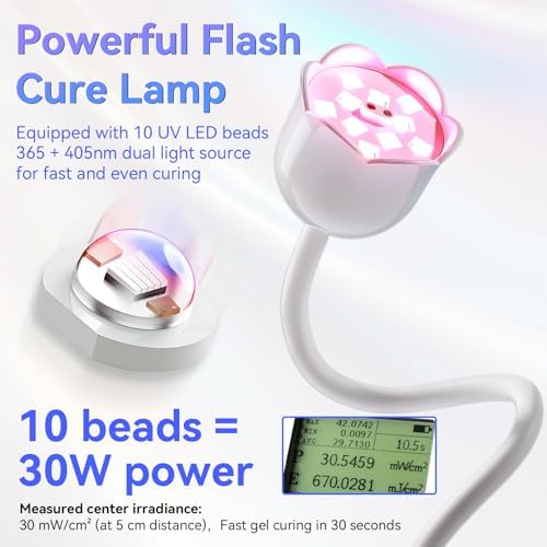 Close up of Makartt nail lamp lotus flower head
