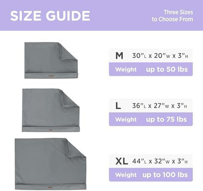 Lesure authentic imported pet bed cover large size in grey color