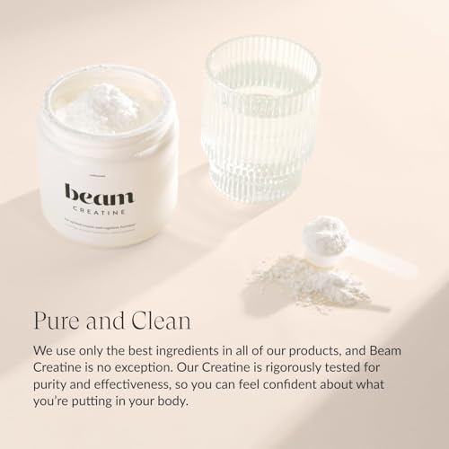 Beam muscle strength supplement container side profile
