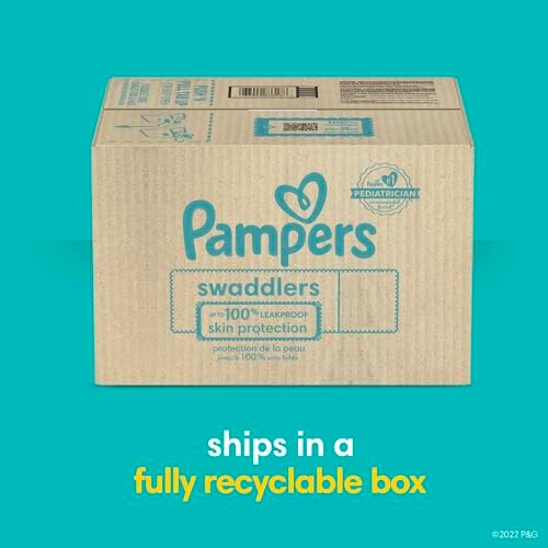 Pampers Swaddlers baby diaper packaging label