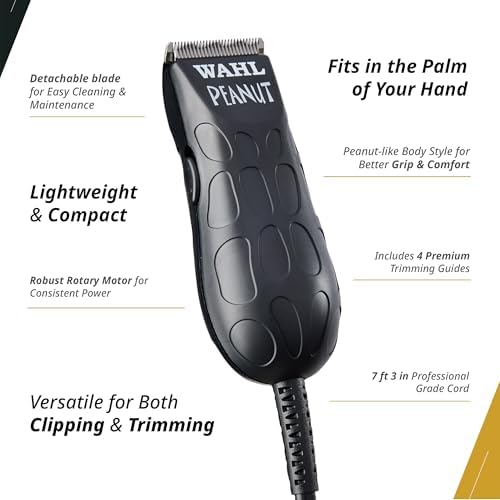 Detachable snap-on blade of Wahl Professional Peanut