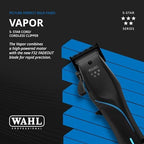 Close up view of the F32 Fadeout adjustable balding blade on the Wahl Vapor hair trimmer.