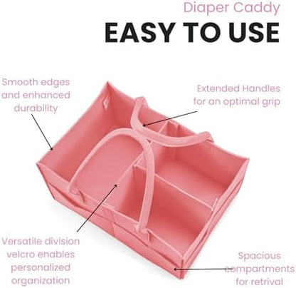 PandaEar portable baby storage basket for nursery