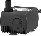 Uniclife 80 GPH water pump showing power cord and compact dimensions