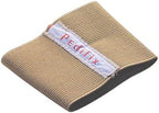 Elastic beige arch support sleeve showing the compression knit texture.