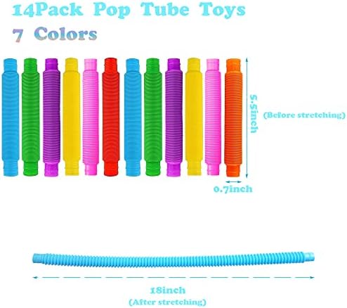 Colorful flexible sensory tubes extended and bent into various interconnected geometric shapes