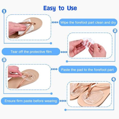 Anti-slip thong sandal inserts showing the textured massaging surface.