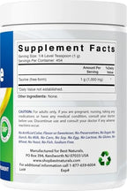 Best Naturals 1 pound taurine supplement jar with lab tested seal
