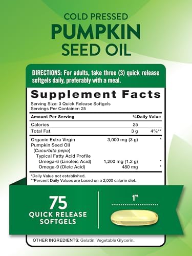 Cold-pressed softgels supplement bottle side profile