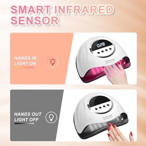 Top view of Beenle professional gel polish curing device