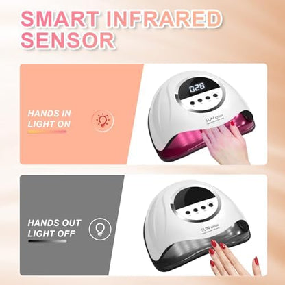 Top view of Beenle professional gel polish curing device