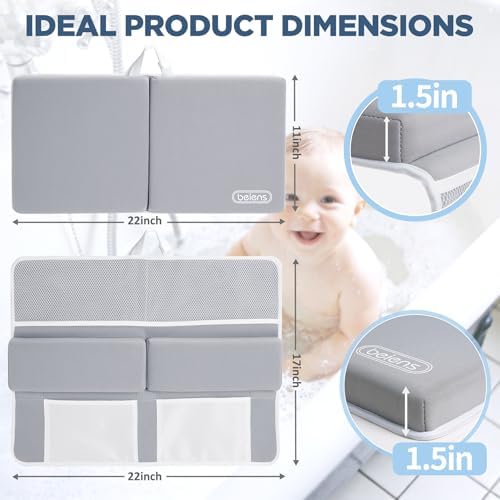 Beiens bath kneeler folded for compact storage and travel