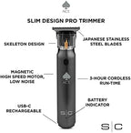 Stylecraft professional grooming device with adjustable Japanese stainless steel blade close up