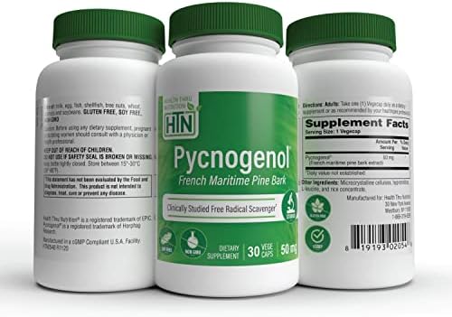 Health Thru Nutrition Pycnogenol packaging and seal detail