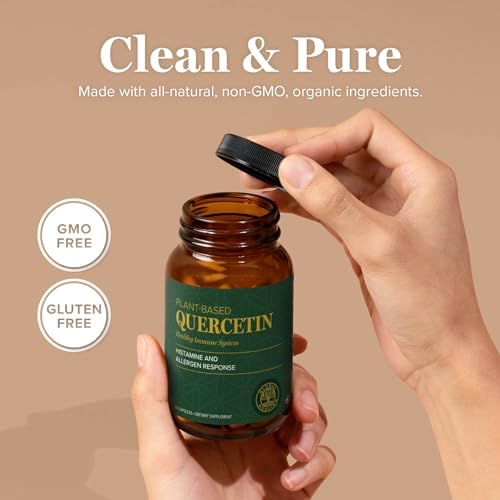 Global Healing quercetin dietary supplement nutritional facts panel