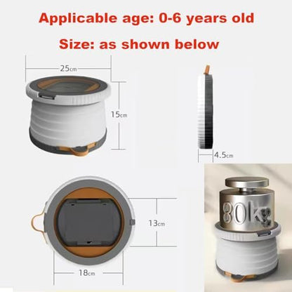 Foldable design of SunnySmile toddler travel potty seat