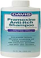 Davis 12 fluid ounces medicated pet shampoo back label instructions
